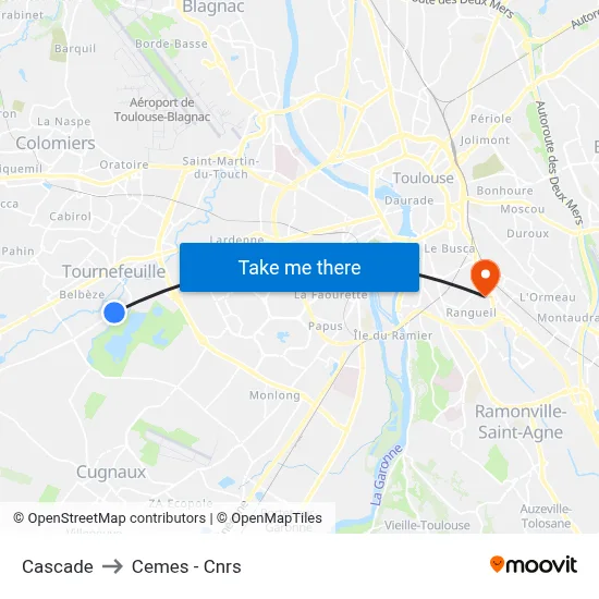 Cascade to Cemes - Cnrs map