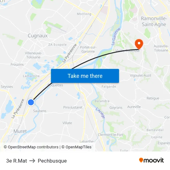 3e R.Mat to Pechbusque map