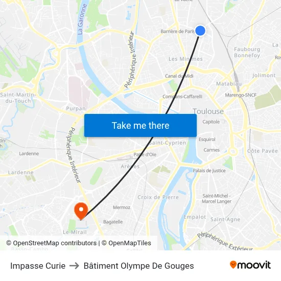 Impasse Curie to Bâtiment Olympe De Gouges map