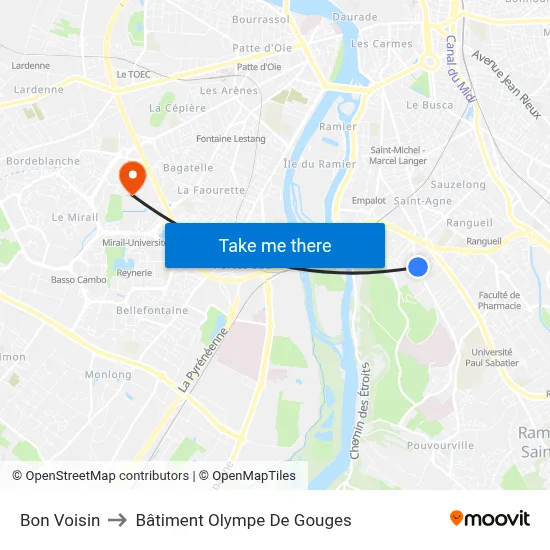 Bon Voisin to Bâtiment Olympe De Gouges map