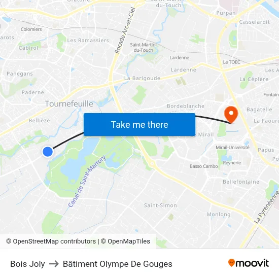 Bois Joly to Bâtiment Olympe De Gouges map