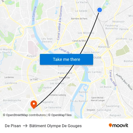 De Pisan to Bâtiment Olympe De Gouges map