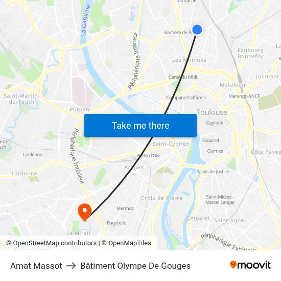 Amat Massot to Bâtiment Olympe De Gouges map