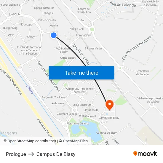 Prologue to Campus De Bissy map