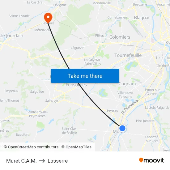 Muret C.A.M. to Lasserre map