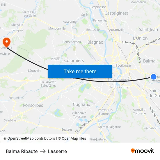 Balma Ribaute to Lasserre map