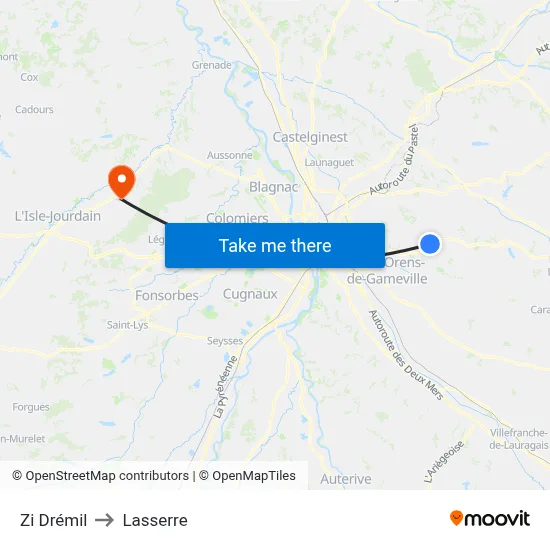 Zi Drémil to Lasserre map