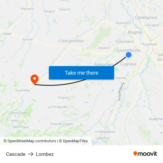 Cascade to Lombez map