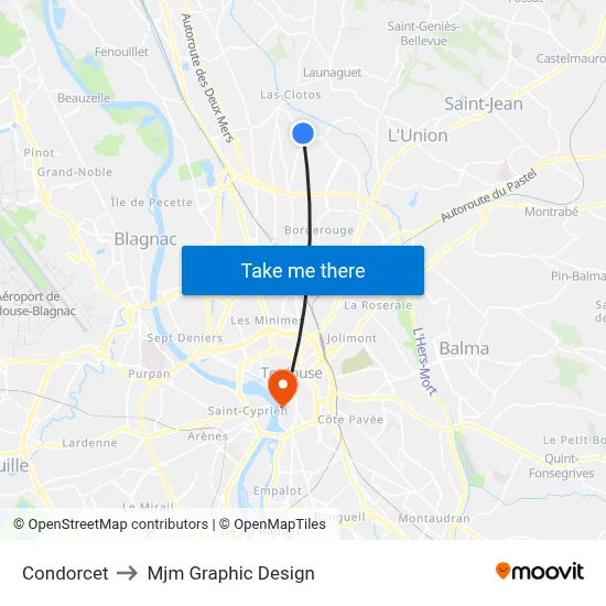 Condorcet to Mjm Graphic Design map