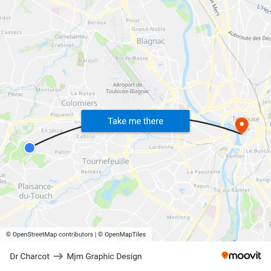 Dr Charcot to Mjm Graphic Design map