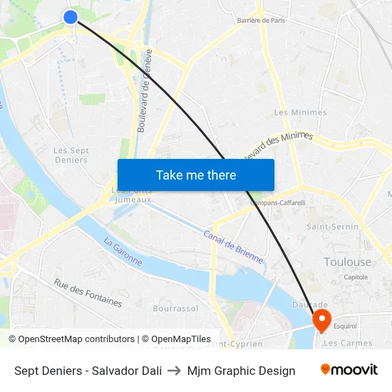 Sept Deniers - Salvador Dali to Mjm Graphic Design map