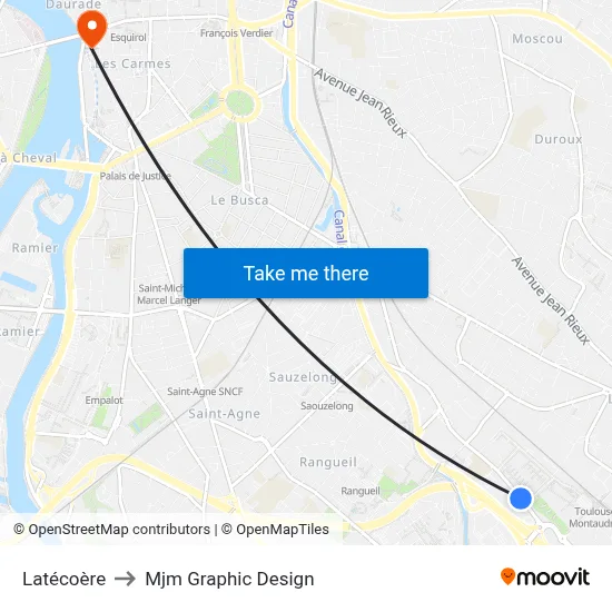 Latécoère to Mjm Graphic Design map