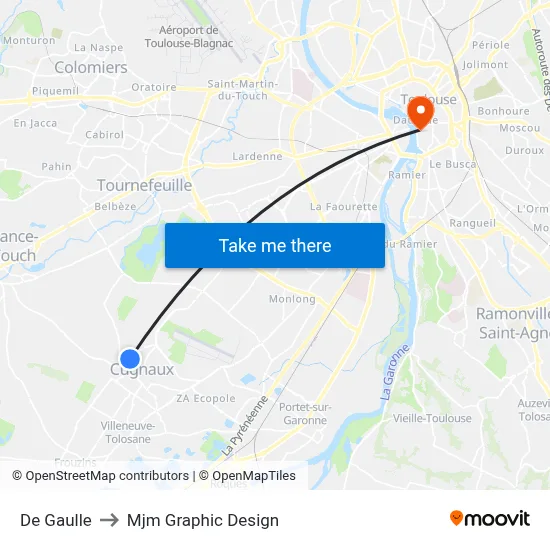 De Gaulle to Mjm Graphic Design map