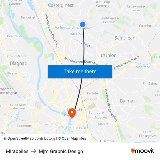 Mirabelles to Mjm Graphic Design map