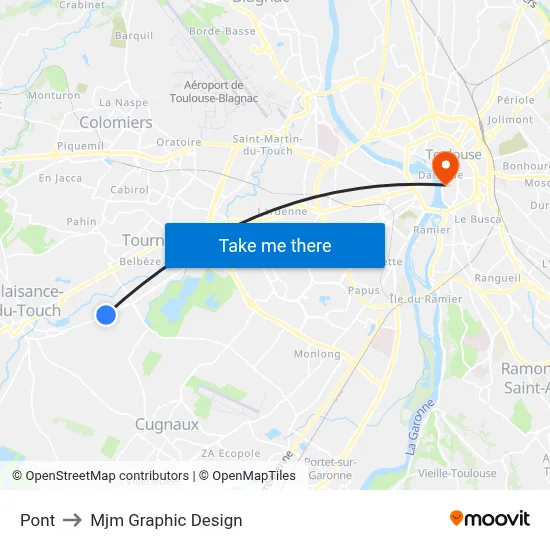 Pont to Mjm Graphic Design map
