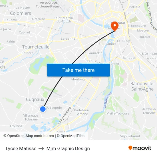 Lycée Matisse to Mjm Graphic Design map