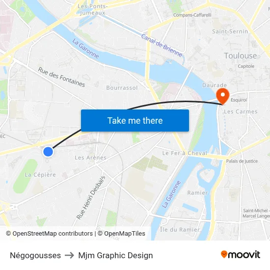 Négogousses to Mjm Graphic Design map