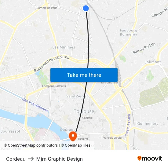 Cordeau to Mjm Graphic Design map