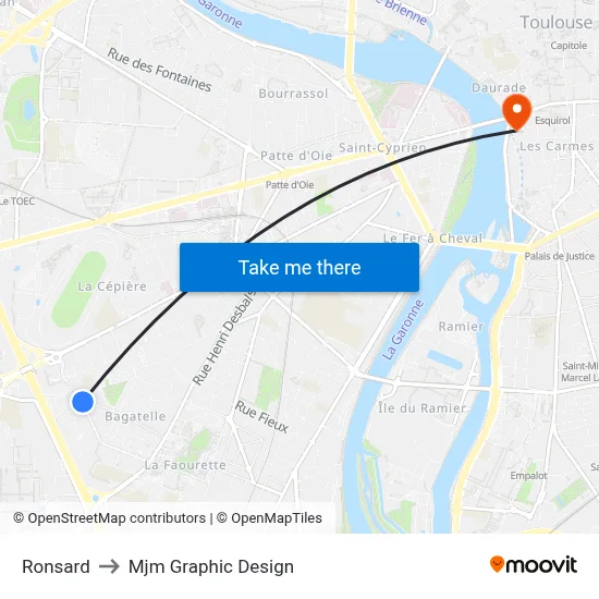 Ronsard to Mjm Graphic Design map