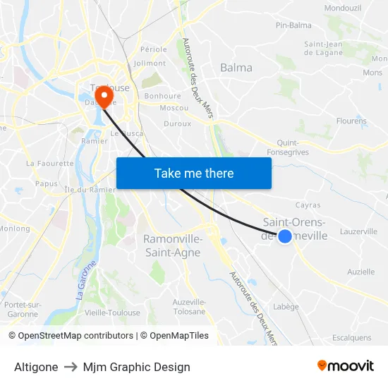 Altigone to Mjm Graphic Design map