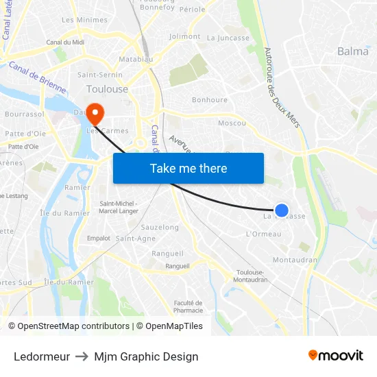 Ledormeur to Mjm Graphic Design map