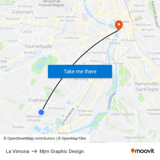 La Vimona to Mjm Graphic Design map
