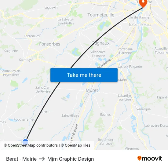 Berat - Mairie to Mjm Graphic Design map
