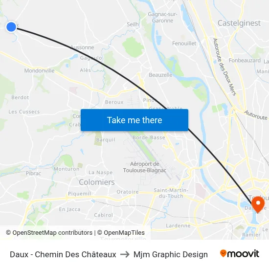Daux - Chemin Des Châteaux to Mjm Graphic Design map