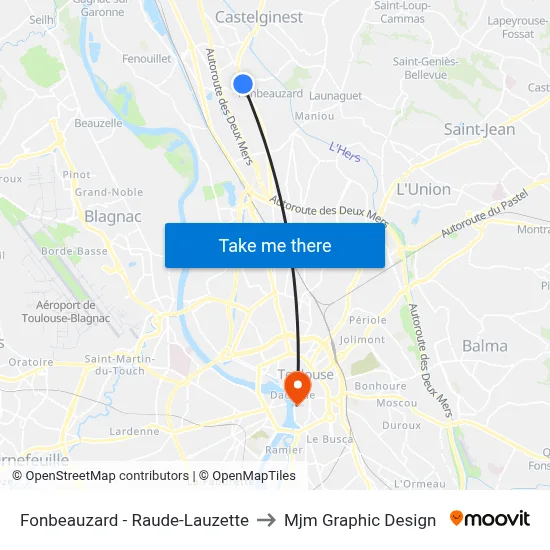 Fonbeauzard - Raude-Lauzette to Mjm Graphic Design map