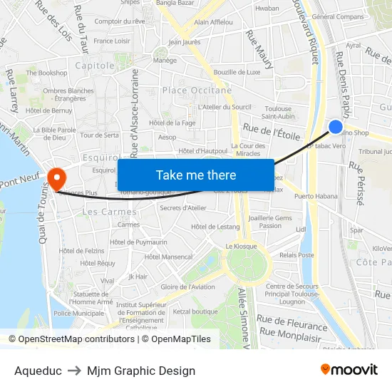 Aqueduc to Mjm Graphic Design map