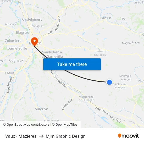 Vaux - Mazières to Mjm Graphic Design map