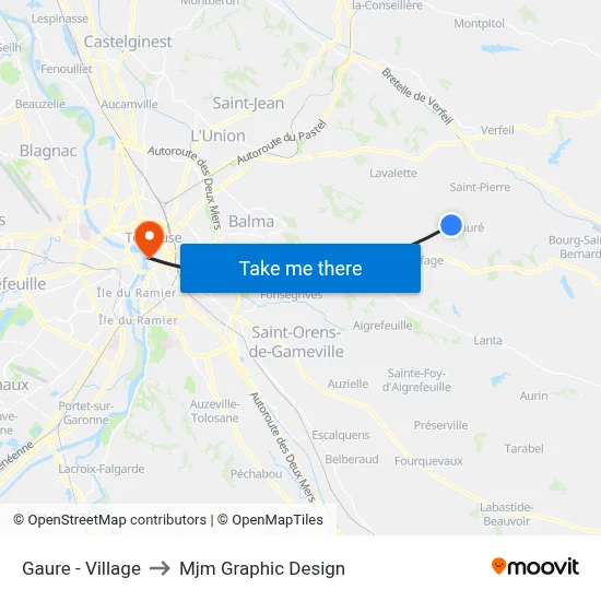 Gaure - Village to Mjm Graphic Design map