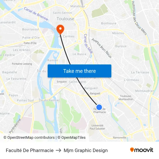 Faculté De Pharmacie to Mjm Graphic Design map