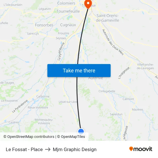 Le Fossat - Place to Mjm Graphic Design map