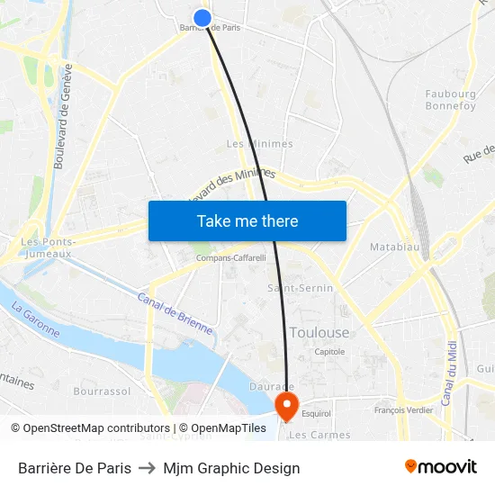 Barrière De Paris to Mjm Graphic Design map