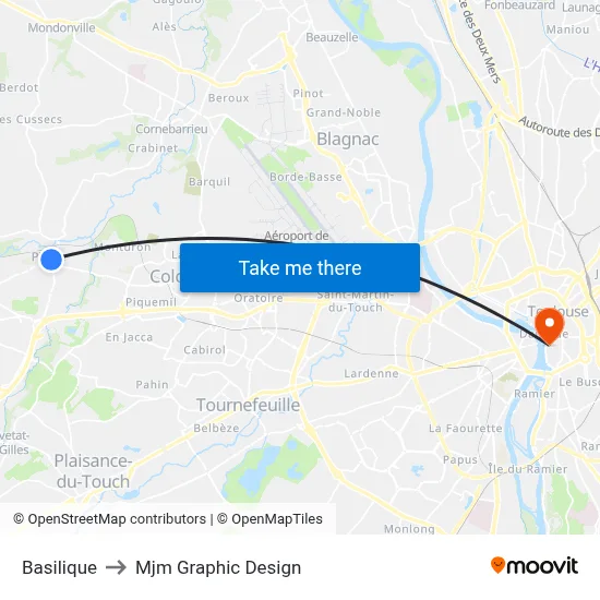 Basilique to Mjm Graphic Design map