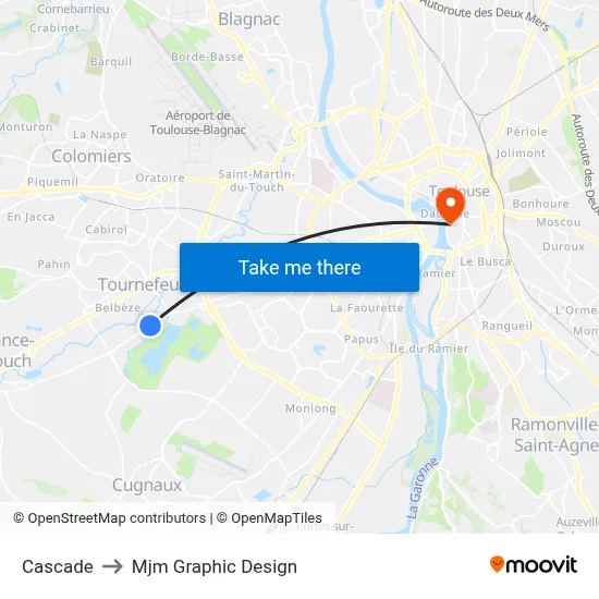 Cascade to Mjm Graphic Design map