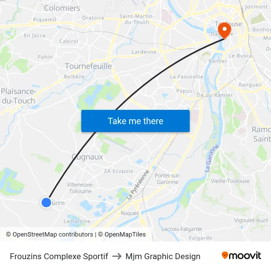 Frouzins Complexe Sportif to Mjm Graphic Design map
