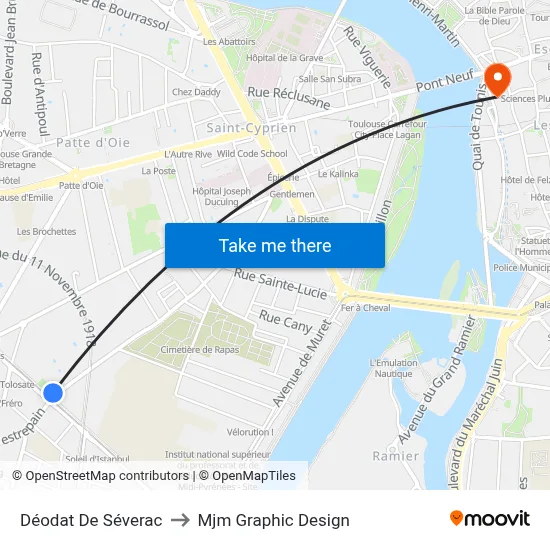 Déodat De Séverac to Mjm Graphic Design map