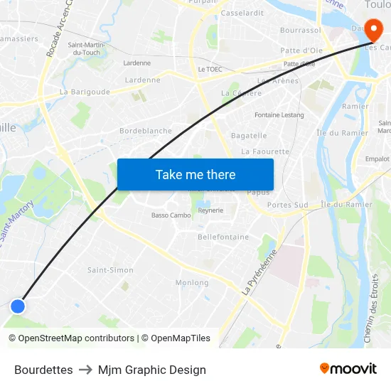 Bourdettes to Mjm Graphic Design map