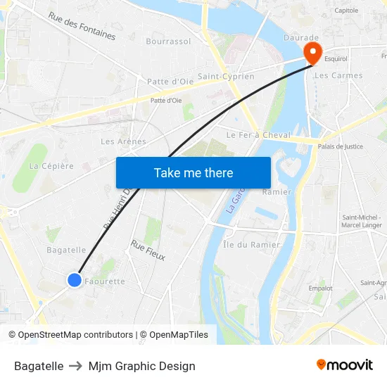 Bagatelle to Mjm Graphic Design map