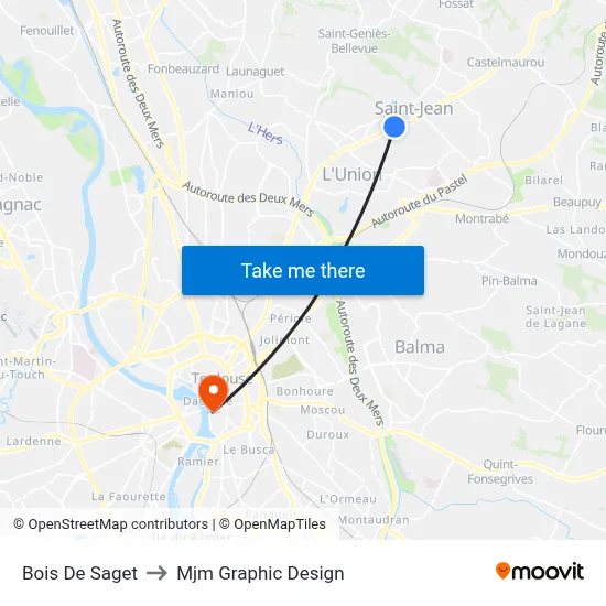 Bois De Saget to Mjm Graphic Design map