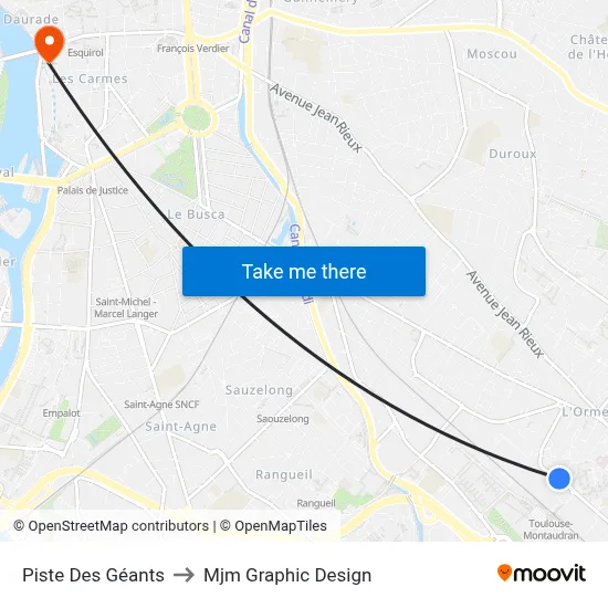 Piste Des Géants to Mjm Graphic Design map