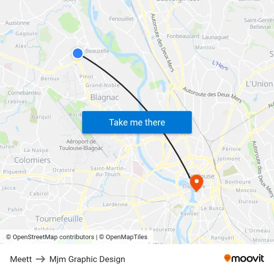 Meett to Mjm Graphic Design map