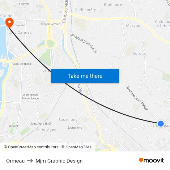 Ormeau to Mjm Graphic Design map