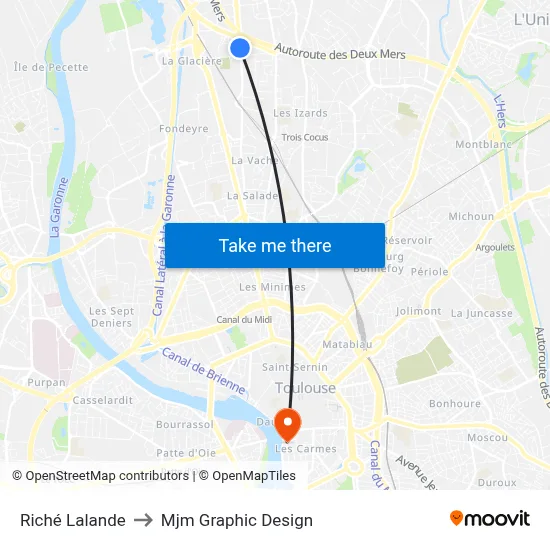 Riché Lalande to Mjm Graphic Design map