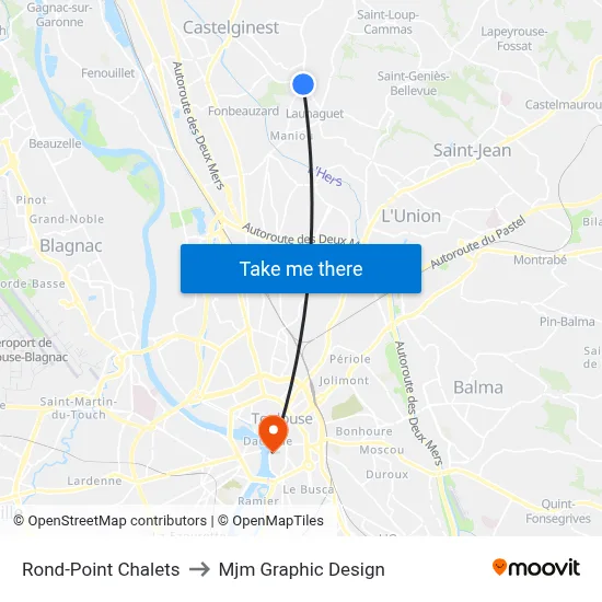 Rond-Point Chalets to Mjm Graphic Design map