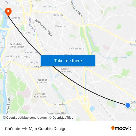 Chênaie to Mjm Graphic Design map