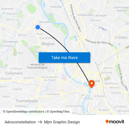 Aéroconstellation to Mjm Graphic Design map