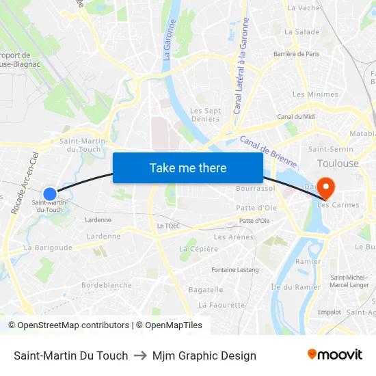 Saint-Martin Du Touch to Mjm Graphic Design map